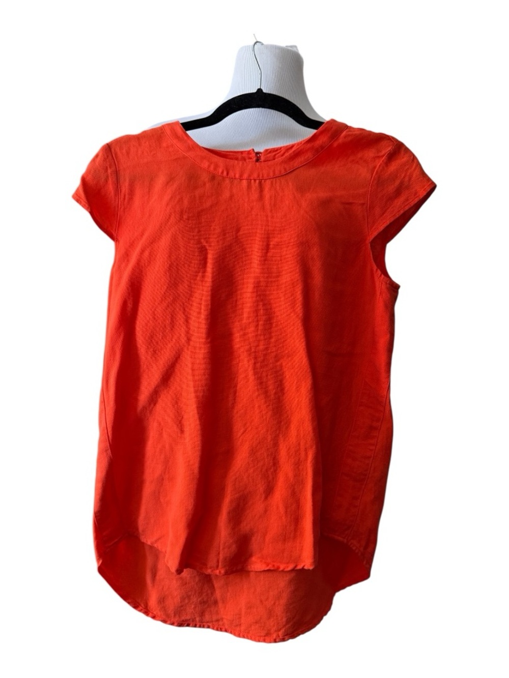 J. Crew Bright Orange Women’s Short-Sleeve Pullover Top - size 0